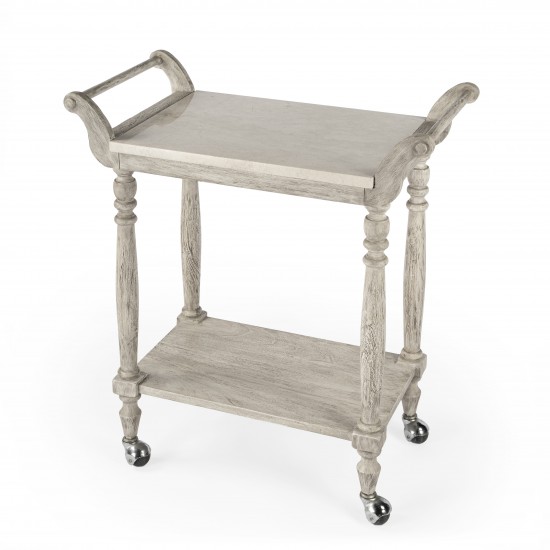 Danielle Marble Serving Cart, 5518329