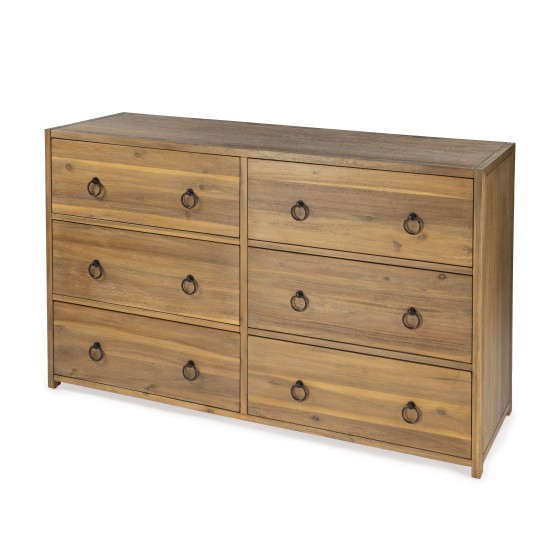 Lark 6 Drawer Natural Wood Dresser, 5525312