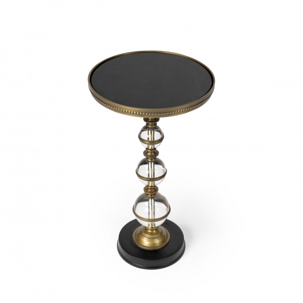 Forella Granite & Acrylic Pedestal End Table, 5533140