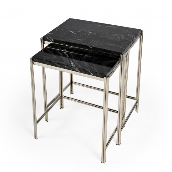 Deguanna Marbel and Metal Nesting Tables, 5538389