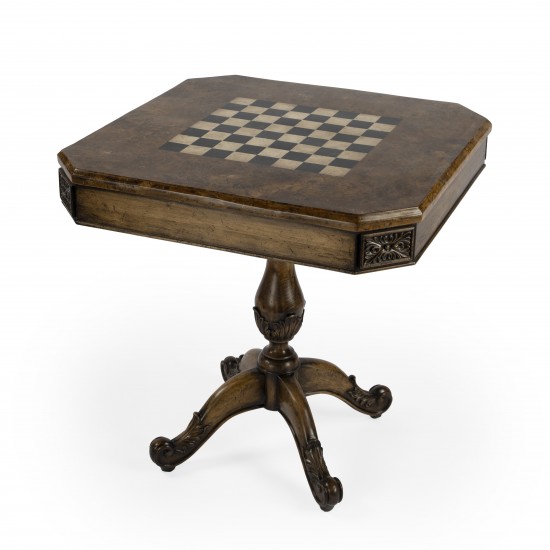 Carlyle Fossil Stone Game Table, 5563070