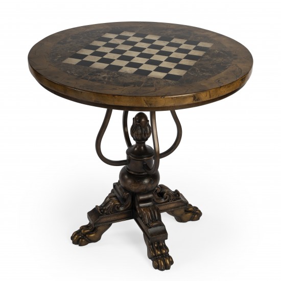 Carlyle Fossil Stone Game Table, 5564070