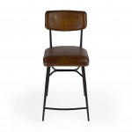 Odessa 26" Square Leather Counter Stool, 5613344