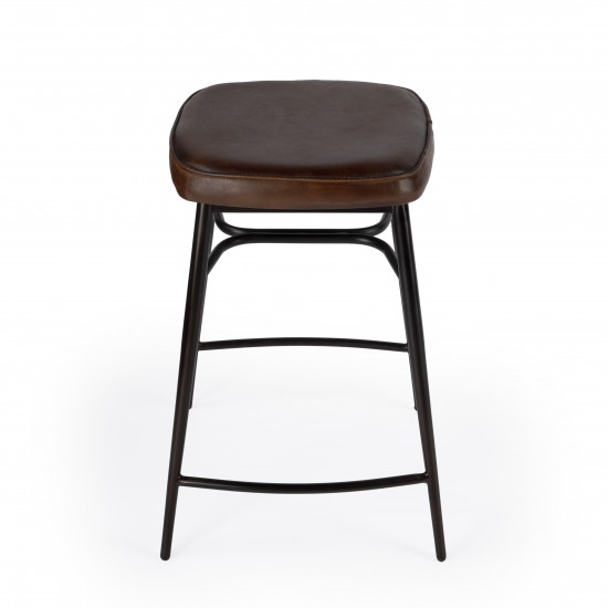 Arlington 26" Square Leather Counter Stool, 5614344