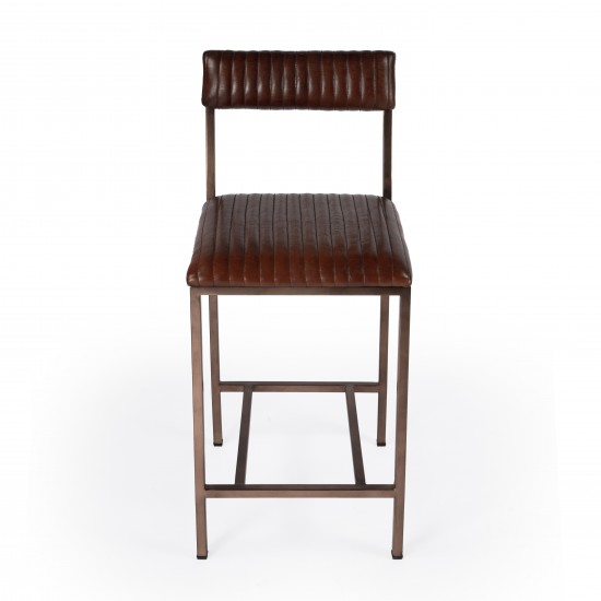 Houston 24" Leather Counter Stool, 5623344