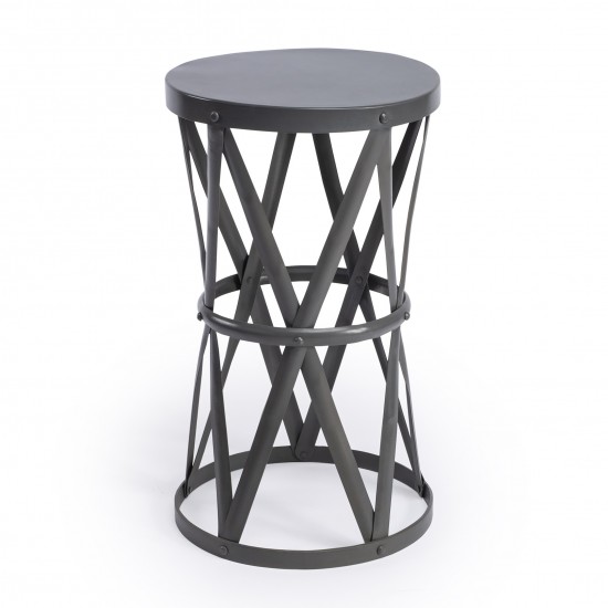 Empire Round Iron Accent Table, 6124330