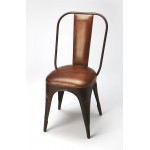 Riggins Iron & Leather Side Chair, 6133344