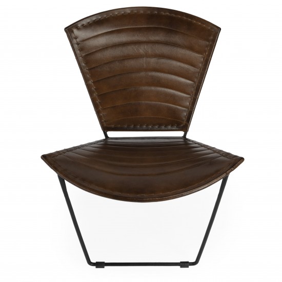 Felix Iron & Leather Accent Chair, 6167140