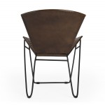 Felix Iron & Leather Accent Chair, 6167140