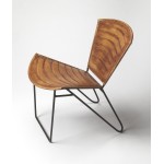 Felix Iron & Leather Accent Chair, 6167344