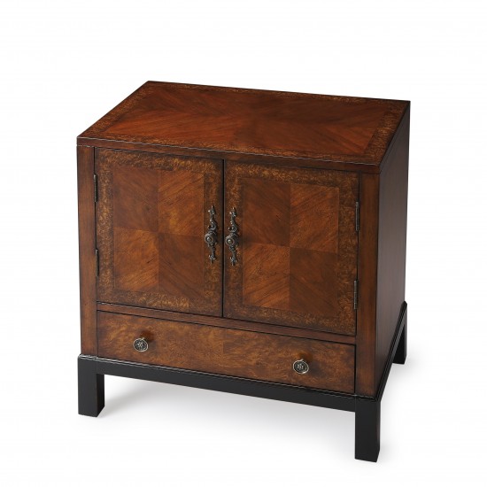 Courtland Cherry & Burl Accent Cabinet, 7008225