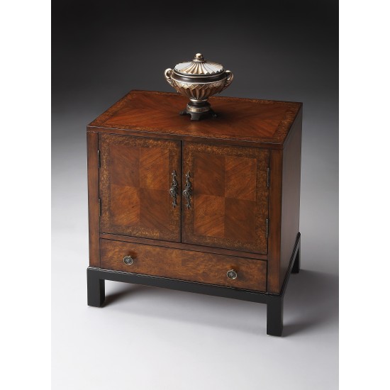 Courtland Cherry & Burl Accent Cabinet, 7008225