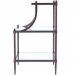 Peninsula Metal & Glass Side Table, 7015030