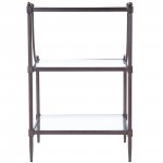 Peninsula Metal & Glass Side Table, 7015030