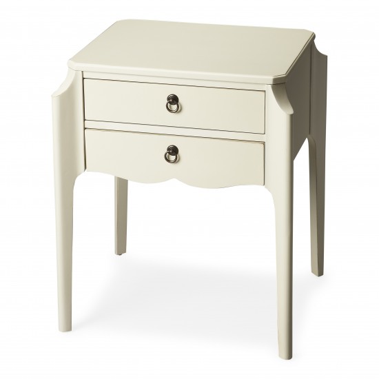 Wilshire Glossy White Accent Table, 7016304