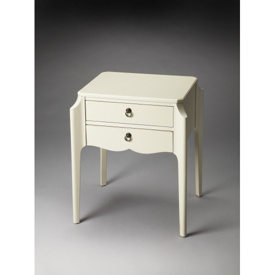 Wilshire Glossy White Accent Table, 7016304