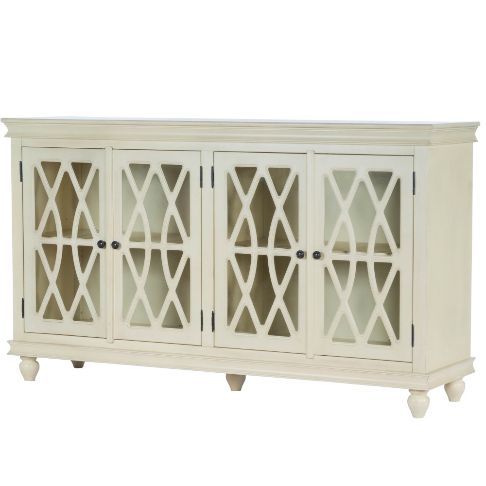 Lansing Parchment White Sideboard, 9300288 Lansing Parchment White Sideboard, 9300288