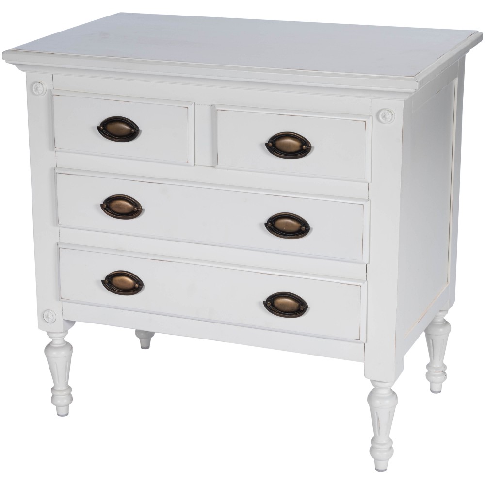 Easterbrook White 4 Drawer Chest, 9306288 Easterbrook White 4 Drawer Chest, 9306288