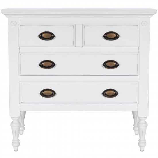 Easterbrook White 4 Drawer Chest, 9306288