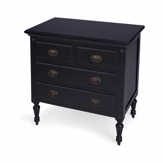 Easterbrook Black 4 Drawer Chest, 9306295