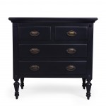 Easterbrook Black 4 Drawer Chest, 9306295