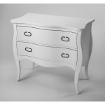 Rochelle White 2 Drawer Chest, 9307288