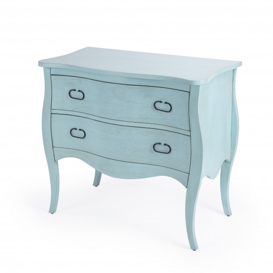 Rochelle Blue 2 Drawer Chest, 9307301