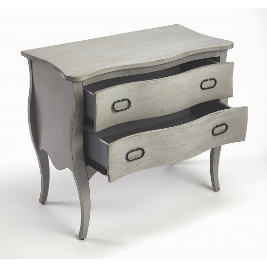 Rochelle Gray 2 Drawer Chest, 9307329