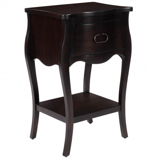 Rochelle Brown 1 Drawer Nightstand , 9308117