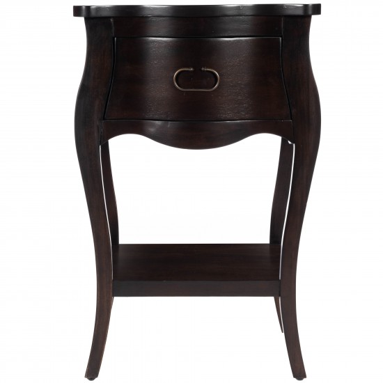 Rochelle Brown 1 Drawer Nightstand , 9308117