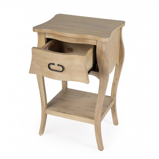 Rochelle Natural 1 Drawer Nightstand , 9308312