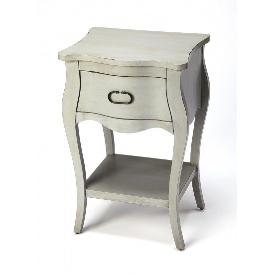 Rochelle Gray 1 Drawer Nightstand , 9308329