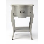 Rochelle Gray 1 Drawer Nightstand , 9308329