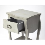 Rochelle Gray 1 Drawer Nightstand , 9308329