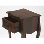 Rochelle Walnut 1 Drawer Nightstand , 9308342