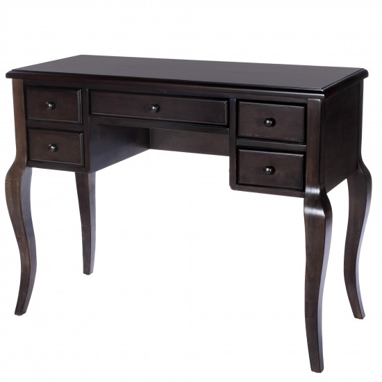 Alicia Dark Chocolate Wood Writing Desk, 9325403