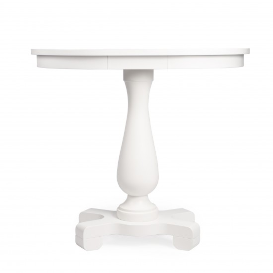 Millard White Demilune Console Table, 9330222