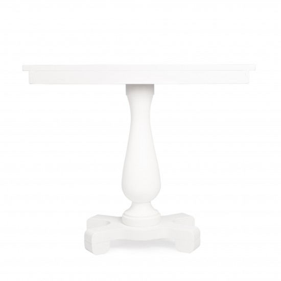 Millard White Demilune Console Table, 9330222