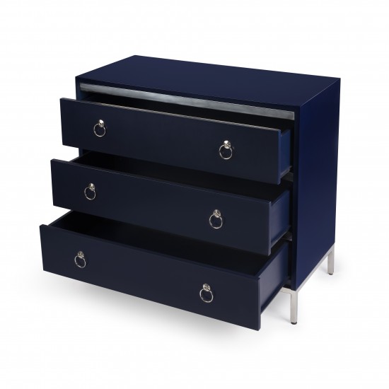 Monika Blue & Silver Accent Chest, 9334291