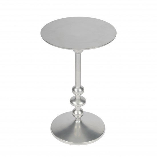 Zora Silver Iron Pedestal End Table, 9340220