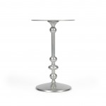 Zora Silver Iron Pedestal End Table, 9340220