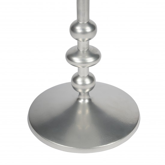 Zora Silver Iron Pedestal End Table, 9340220