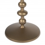 Zora Bronze Iron Pedestal End Table, 9340392
