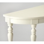 Amherst WhiteDemilune Console Table, 9345288