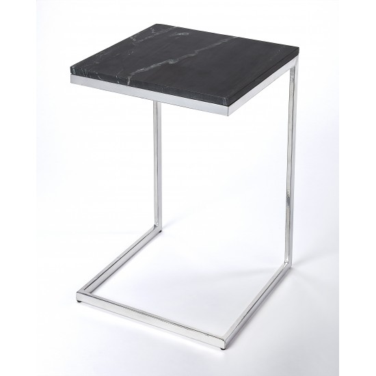 Lawler Black Stone, Silver End Table, 9349414