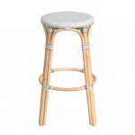 obias Gray Rattan Bar Stool, 9370329