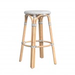 obias Gray Rattan Bar Stool, 9370329