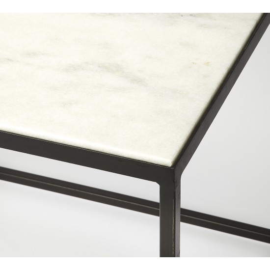 Phinney Marble & Metal Coffee Table, 9386389