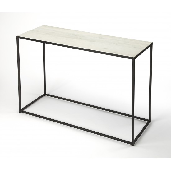 Phinney Marble & Metal Console Table, 9387389