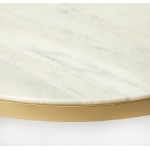 Triton White Marble Coffee Table, 9392389